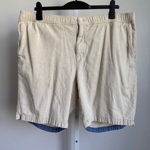Tommy Bahama 2XLB/2TGG Mens‎ Beige Linen Casual Shorts